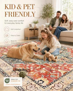 OLANLY 10x12 Washable Area Rug, Soft Non Slip Carpet for Living Room - Image 5