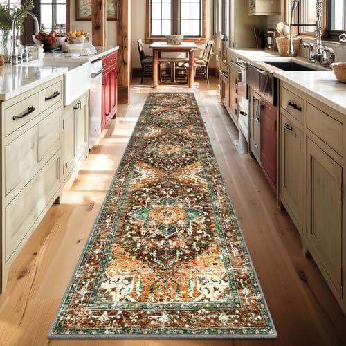 Yamaziot Washable Runner Rug, 2x10 Non-Slip Boho Hallway Kitchen Rug - Image 6