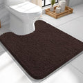 OLANLY Toilet Rugs U-Shaped 24x24, Soft Absorbent Chenille Contour Rugs by OLANLY