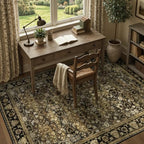 5x7 Area Rug for Living Room, Non-Slip Washable Large Carpet, Mocha Brown - Image 6
