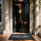 Yimobra Welcome Mat, Heavy Duty Sturdy Door Mats for Home Entrance Outdoor Indoor, Front Doormat for Outside Patio Floor Entry Porch Garage Office, Waterproof, Low Profile, 60 x 36, Black - Image 2