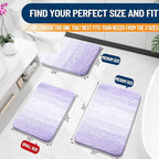 OLANLY Bathroom Runner Rug 47x17, Extra Soft Absorbent Microfiber Bath Rugs - Image 2