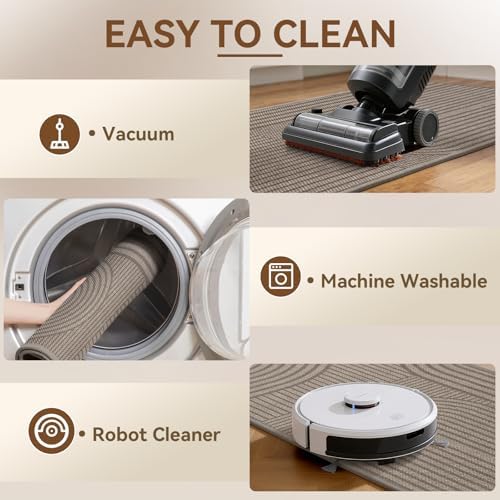 Kitchen Mats for Floor, Kitchen Rugs Non Slip, 17x30 Brown - Image 5