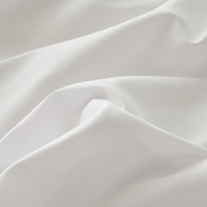 Bed Skirt King Size Ruffled Bed Skirt with Split Corners, King Bed Skirts 18 Inch Drop, King Size Bed Skirting with Platform, White, 18'' King