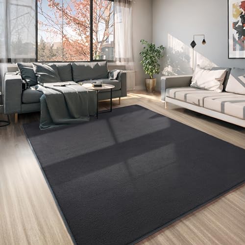 AROGAN 6x9 Area Rugs for Living Room Non Slip Dorm Bedroom Rug, Dark Grey - Image 4