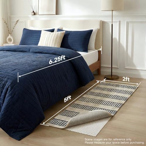Veken Runner Rug Pad Gripper for Hardwood Floors, Non Slip 2x5 Ft Rug Pads for Area Rugs, Thick Rug Grippers for Tile Floors, Under Carpet Anti Skid Mat, Keep Your Rugs Safe and in Place - Image 6