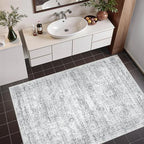 3x4 Rugs for Entryway,Washable Area Rug,Grey - Image 5