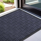 Mibao Front Door Mat Outdoor Entrance, 47" x 24" Heavy Duty Welcome Mat for Outdoor and Indoor, Waterproof Dirt Trapper Doormat, Super Absorbent Indoor Entryway Mat for Patio & Porch - Navy - Image 7