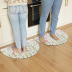 KIMODE Anti Fatigue Kitchen Mats for Floor,Half Moon Kitchen Rugs Sets of 2 - Image 3