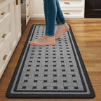 Kitchen Mats for Floor, Non Slip Kitchen Rugs, 17x47 Grey by QiCaiJia