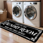 Non-Slip Laundry Room Rug Runner, Farmhouse Washable Laundry Mat by LYGLIGH