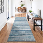 Chicrug 2x6 Blue Washable Runner Rug for Hallway Kitchen Entryway Non Slip by ChicrugHomeDecor