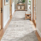 2'6 x 10' Runner Rug Non Slip,Washable Kitchen Rugs,Taupe - Image 5
