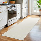 EARTHALL Washable Runner Rug, Non Slip Bedside Rug, 2x6 Ft, Cream/Grayish - Image 6
