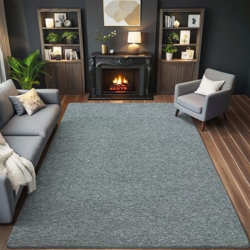 AROGAN 4x6 Area Rugs for Living Room Non Slip Bedroom Rug, Grey & Green - Image 2