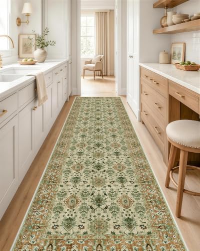 OLANLY 2x8 Washable Runner Rug, Soft Non Slip Carpet for Hallway Kitchen by OLANLY