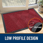OLANLY Front Door Mat Outside Entrance 35x23, Waterproof Heavy-Duty Doormat - Image 5