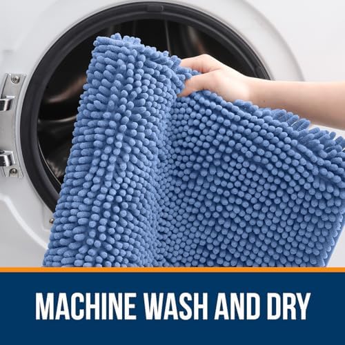 OLANLY Large Bathroom Rugs 44x32, Extra Soft Absorbent Chenille Bath Rugs - Image 5