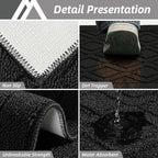 COSY HOMEER Kitchen Rugs Sets of 2 Non-Slip Washable,60x24Inch/35X24Inch - Image 5