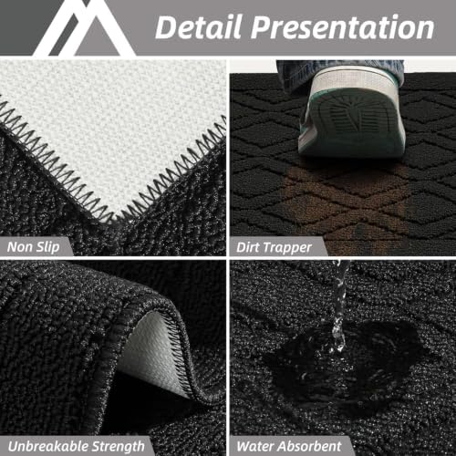COSY HOMEER Kitchen Rugs Sets of 2 Non-Slip Washable,60x24Inch/35X24Inch - Image 5