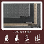 Mibao Front Door Mat Outside Entrance, 36" x 24", Heavy Duty Welcome Mat, Stain and Fade Resistant, Dirt Trapper Doormat, Super Absorbent Indoor Outdoor Entryway Mat with Non-Slip Backing, Black - Image 6
