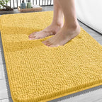 OLANLY Bathroom Rugs 34x21, Extra Soft Absorbent Chenille Bath Rugs by OLANLY