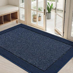 BEQHAUSE Indoor Door Mat 32" x 48", Dirt Trapper Door Mats, Blue by BEQHAUSE