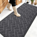 OLANLY Front Door Mat Outside 59x23, All-Season Absorbent Rubber Doormat by OLANLY