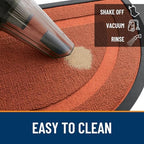 OLANLY Half Circle Front Door Mat Outside 29.5x17 All-Season Rubber Doormat - Image 6