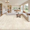 10x14 Area Rugs Living Room: Bedroom Washable Carpet Retro Beige by Luxturiy