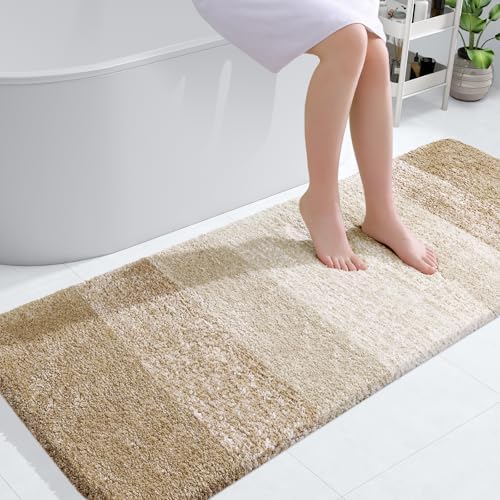 OLANLY Large Bathroom Rugs 50x30, Extra Soft Absorbent Microfiber Bath Rugs by OLANLY