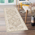 Yamaziot Washable Runner Rug, 2x5 Non-Slip Boho Vintage Hallway Kitchen Rug by Yamaziot