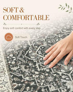 OLANLY 2x7 Washable Runner Rug, Soft Non Slip Carpet for Hallway Kitchen - Image 4