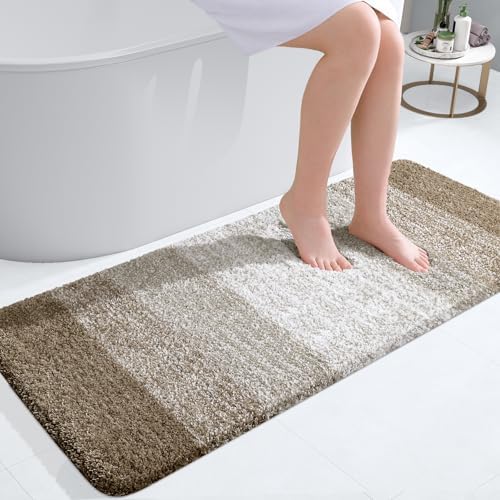 OLANLY Bathroom Runner Rug 44x20, Extra Soft Absorbent Microfiber Bath Rugs by OLANLY