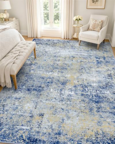 OLANLY 5x7 Washable Area Rug, Soft Non Slip Carpet for Bedroom Living Room by OLANLY
