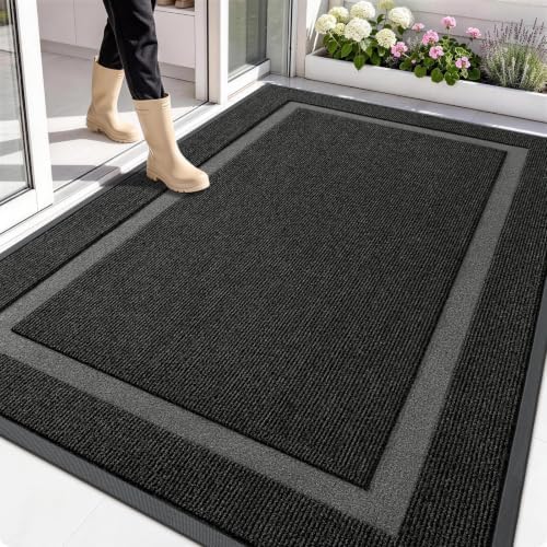 OLANLY Front Door Mat Outside 71x47, All-Season Heavy-Duty Rubber Doormat by OLANLY