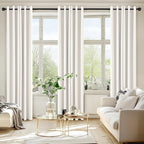 MIULEE Blackout Curtains for Bedroom 2 Panels 40 x 84 Inch Long Ivory - Image 6