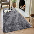 Noahas 2x8 Grey Fluffy Soft Runner Rug Non-Slip for Bedroom Dorm Hallway - Image 4