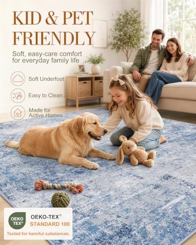 OLANLY 2x4 Washable Accent Rug Non Slip Carpet for Entryway Kitchen Bedside - Image 5