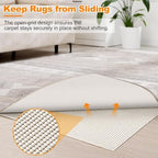 Songrey Non-Slip Rug Pad 3x10 FT, White - Image 5