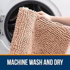 OLANLY Large Bathroom Rugs 44x32, Extra Soft Absorbent Chenille Bath Rugs - Image 5