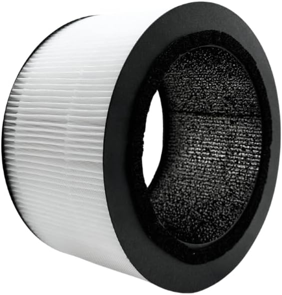 Nispira BAPF160 Replacement Filter K for Bionaire Air Purifier BAP9360W BAP9260W 3-in-1 True HEPA Activated Carbon, 3 Packs