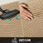 HIYARD Sturdy Front Door Mat, Absorbent Muddy Dirt Resist Welcome Door Mats Outdoor Indoor, Stain and Fade Resistant, Non-Slip Backing Entry Mat Low Profile Doormat for Entryway, 47×32, Beige - Image 7