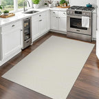 EARTHALL Washable Entryway Rug, Non Slip Area Rug, 3x5 Ft, Cream/Grayish - Image 6