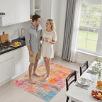 Area Rug Living Room: 3x5 Modern Washable Soft Carpet Galaxy Haze - Image 5