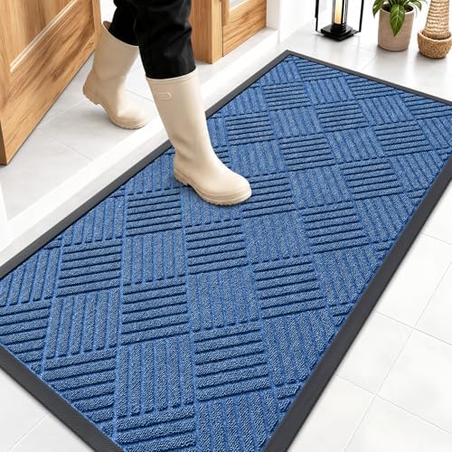 OLANLY Front Door Mat Outside Entrance 47x23, Waterproof Heavy-Duty Doormat by OLANLY