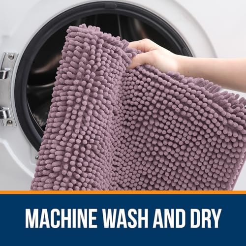 OLANLY Large Bathroom Rugs 70x46, Extra Soft Absorbent Chenille Bath Rugs - Image 5