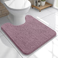 OLANLY Toilet Rugs U-Shaped 20x20, Soft Absorbent Chenille Contour Rugs by OLANLY