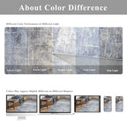 Abstract 3x10 Kitchen Rug Runners: Washable 10ft Hardwood Floor Mat Bathroom Living Room Bedroom Beside Mat Non-Slip Hallway Entry Area Rug Soft Indoor Farmhouse Carpet for Families(3x10,Blue/Ivory) - Image 5