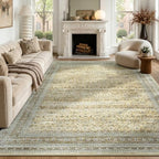 Lofus 8x10 Area Rug for Living Room, Non-Slip Washable Carpet，Beige by Lofus